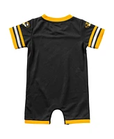 Newborn and Infant Boys Girls Colosseum Black Missouri Tigers Bumpo Football Romper