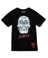 Men's Mitchell & Ness Black Houston Rockets Hardwood Classics Sugar Skull Hometown T-shirt