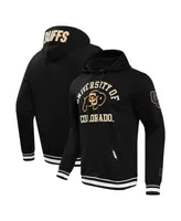 Men's Pro Standard Black Colorado Buffaloes Classic Stacked Logo Pullover Hoodie