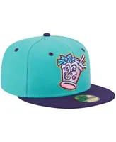 Men's New Era Turquoise Louisville Bats Theme Nights Derby City Mint Juleps 59FIFTY Fitted Hat