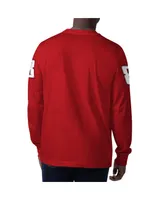 Men's Starter Red Kyle Busch Clutch Hit Graphic Long Sleeve T-shirt