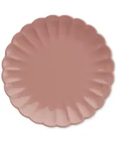 Tabletops Gallery Pink Scalloped Dinner Plates, Set of 4