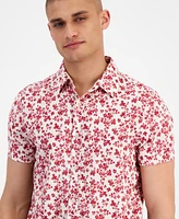 Sun + Stone Men's Julius Floral-Print Short-Sleeve Shirt, Created for Macy's