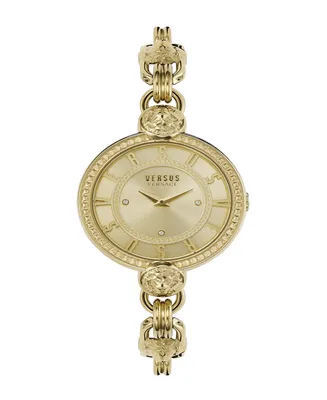 Versus Versace Women's Les Docks Two Hand Gold-Tone Stainless Steel Watch 36mm