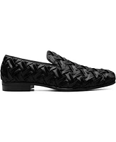 Stacy Adams Men's Savoir X-Cross Satin Slip-On Loafers