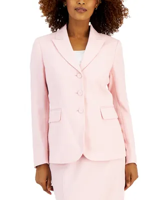 Kasper Women's Textured Notched-Collar Jacket