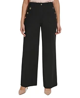 Tommy Hilfiger Women's High-Rise Wide-Leg Sailor Pants