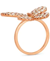 Le Vian Nude Diamond Butterfly Ring (1-7/8 ct. t.w.) in 14k Rose Gold