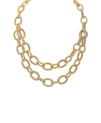 Laundry by Shelli Segal Textured Link Chain Collar Necklace