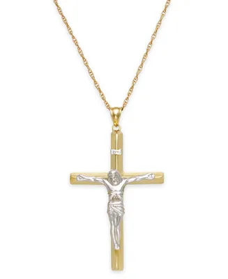 Men's Crucifix Pendant in 10k Gold