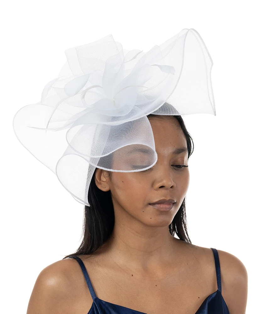 Bellissima Millinery Collection Women's Extra Large Crinoline Fascinator