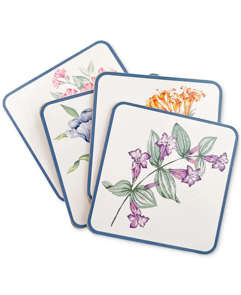 Lenox Butterfly Meadow Garden Cork Coasters, Set of 4