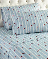 Micro Flannel Printed Twin 3-pc Sheet Set