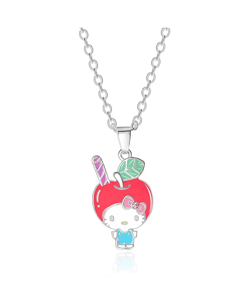 Sanrio Hello Kitty Crystal Pendant bolo lariat Necklace with Bow silver  tone | eBay