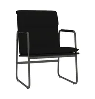 Lounge Chair Black 21.7"x25.2"x31.5" Faux Leather