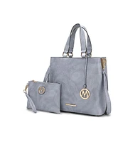 Mkf Collection Beryl Tote Bag with Wristlet Pouch by Mia K