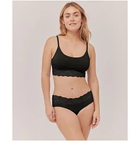 Pact Plus Cotton Lace Smooth Cup Bralette