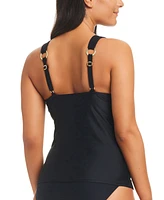 Beyond Control Women's Grommet-Detail Tankini Top