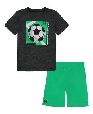 Under Armour Little Boys Ua Soccer Core T-shirt and Shorts Set