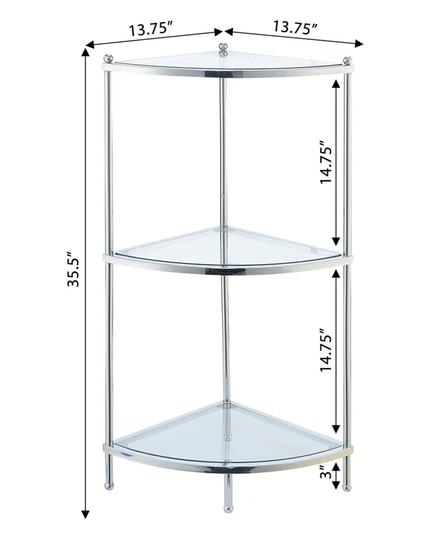 Pinnacle Chrome and Glass Bathroom Shelf, Color: Chrome - JCPenney