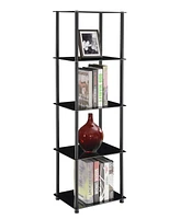 Convenience Concepts 15.75" Glass Designs2Go Classic 5 Tier Tower