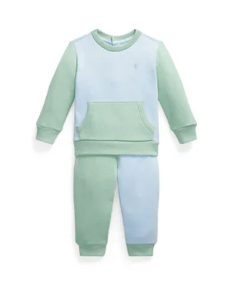 Polo Ralph Lauren Baby Boys Fleece Sweatshirt and Jogger Pant Set