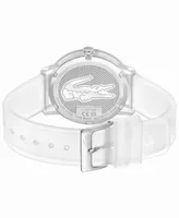 Lacoste Unisex L.12.12 Quartz Semi-Transparent Silicone Strap Watch 42mm