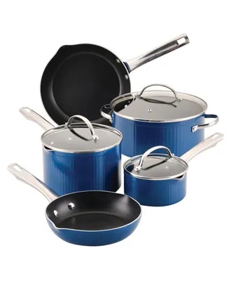 Farberware Style Aluminum Nonstick 10 Piece Cookware Pots and Pans Set