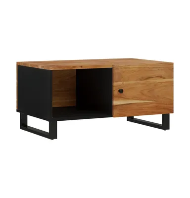Coffee Table 31.5"x19.7"x15.7" Solid Wood Acacia Engineered Wood