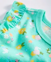 First Impressions Baby Girls Floral-Print Flutter-Sleeve T-Shirt, Created for Macy's