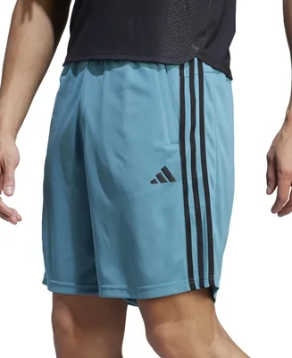 adidas Men's Train Essentials Classic-Fit Aeroready 3-Stripes 10" Training Shorts