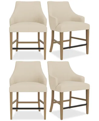 Nelin 4pc Counter Height Chair Set