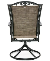 Wythburn Mix and Match Filigree Sling Outdoor Swivel Chair