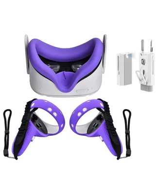 Controller Accessories for Oculus Quest 2 with Face Cover Combo with Bolt Axtion Bundle