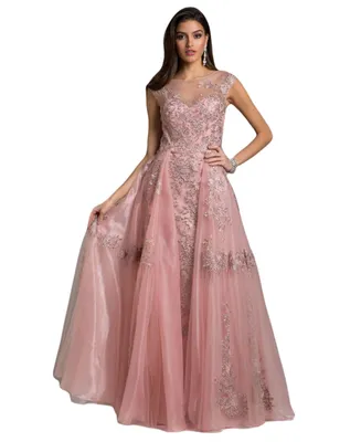 Women's Organza Ball gown With Overskirt