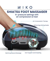 Miko Shiatsu Foot Massager Machine with Kneading and Switchable Heat