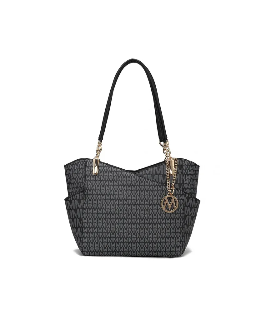 Mkf Collection Jules M Logo Printed Tote Bag by Mia K