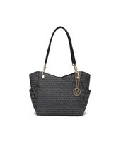 Mkf Collection Jules M Logo Printed Tote Bag by Mia K