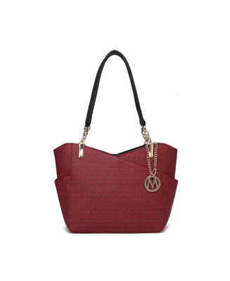 Mkf Collection Jules M Logo Printed Tote Bag by Mia K