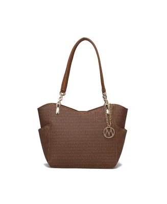 Mkf Collection Jules M Logo Printed Tote Bag by Mia K