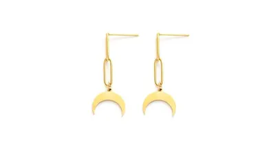 Crescent Moon Dangle Earrings for Women