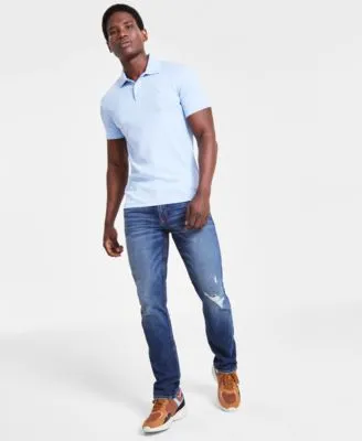 Guess Mens Nolan Polo Slim Tapered Jeans