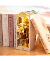 Diy 3D Book Nook Kit - Sunshine Town 246 Pcs Puzzle