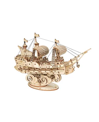 Diy 3D Wood Puzzle - Sailing Ship - 118pcs