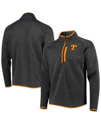 Men's Columbia Charcoal Tennessee Volunteers Canyon Point Omni-Shield Raglan Half-Zip Top