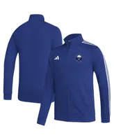 Men's adidas Royal Buffalo Sabres Raglan Full-Zip Track Jacket