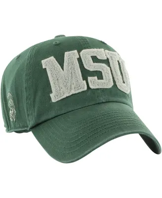 Men's '47 Brand Green Michigan State Spartans Hand Off Clean Up Adjustable Hat