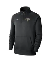 Men's Nike Black Army Knights 2023 Rivalry Collection Club Fleece Quarter-Zip Pullover Jacket