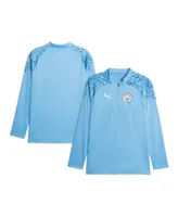 Men's Puma Sky Blue Manchester City 2023/24 Quarter-Zip Training Top