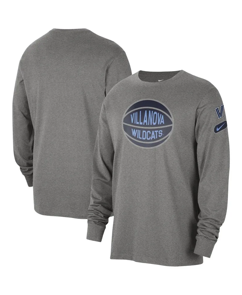 Men's Nike Heather Gray Villanova Wildcats Fast Break Long Sleeve T-shirt